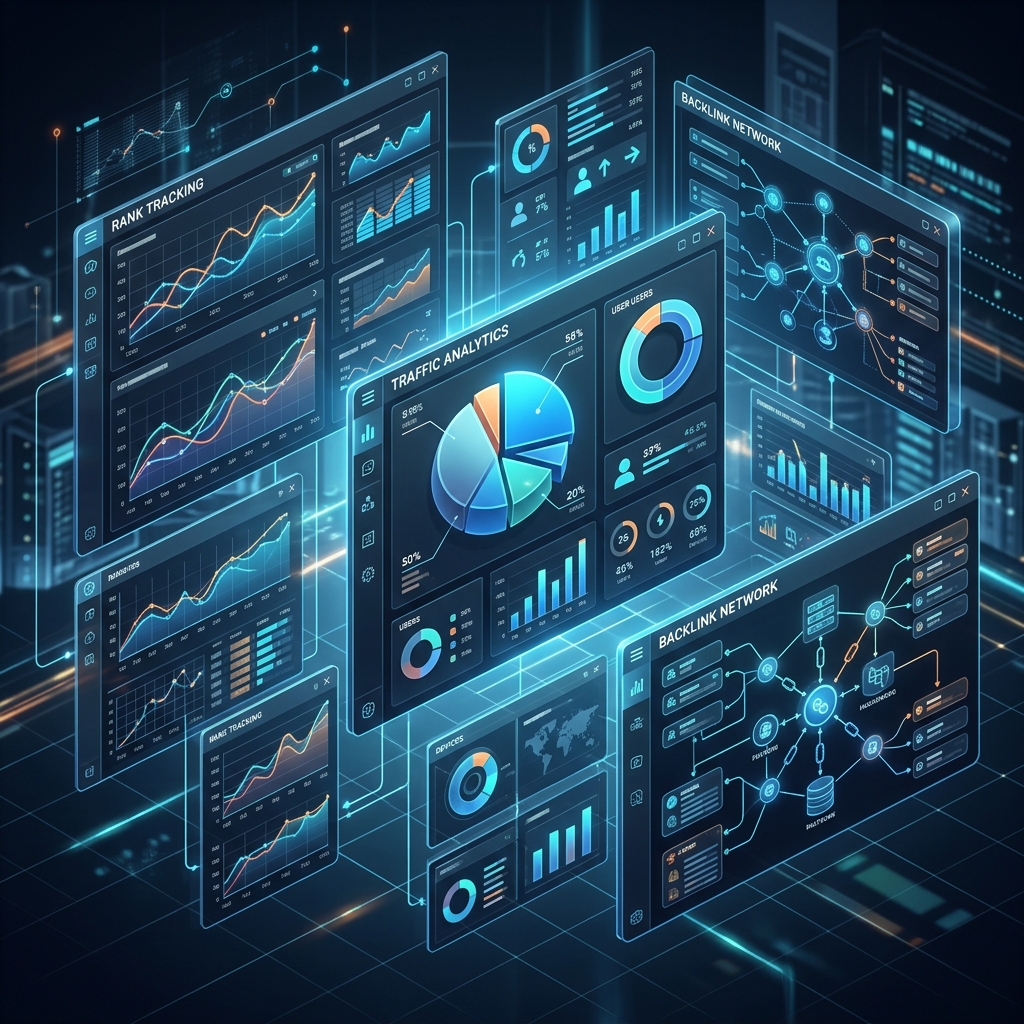 SEO Platform Interface Illustration